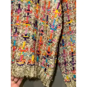Strut & Bolt Colorful Festive Sweater Large NWT Rainbow‎ Metallic Chunky Knit thumbnail 6