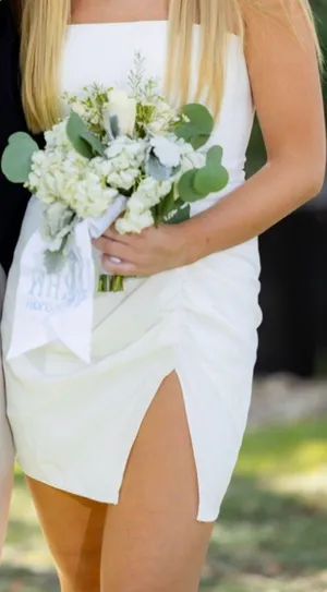 Amanda Uprichard White Dress thumbnail 10