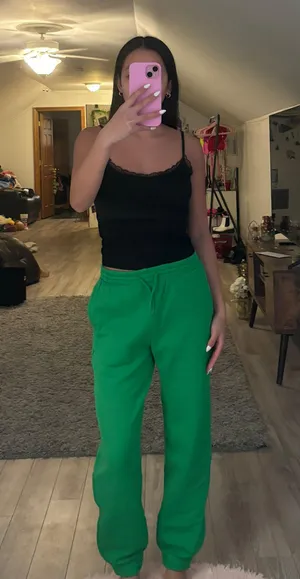 Divided H & M Green Joggers thumbnail 1