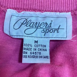 Vintage 80s Romper Embroidered Heart Pocket Sleeveless Crewneck Pink Womens M thumbnail 7