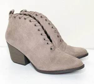 New Matisse Tan Heeled Booties Size 9 thumbnail 1