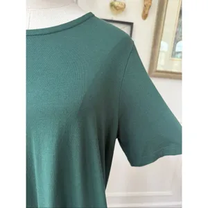 Universal Standard Tshirt Dress Pockets Emerald Green XS 12 10 thumbnail 4