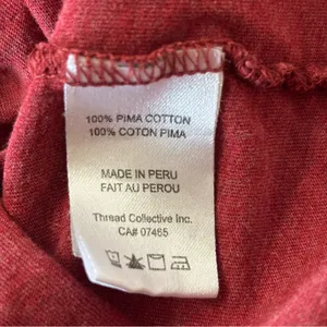 Psycho Bunny Men's X-Small Tee Shirt V-Neck Red Pima Cotton Classic Size 3 thumbnail 11