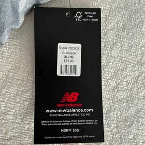 New Balance Medium Impact Sports Bra Color Gunmetal Size XL thumbnail 6