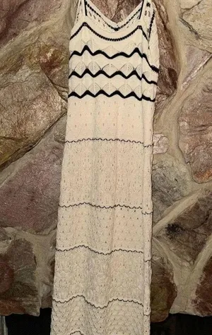 Commense Paros Crochet Eyelet See Through Midi Dress size S thumbnail 4