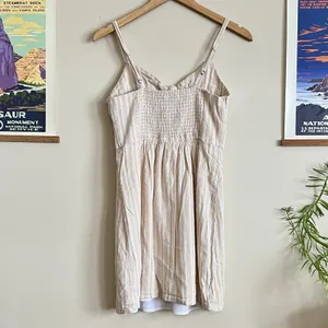 Hollister Women's Y2K Sleeveless Striped Dress Size S Bow Adjustable Lined EUC‎ thumbnail 2