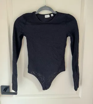 Aritzia Babaton Semi-Sheer Zebra Bodysuit in Black thumbnail 1
