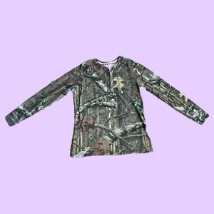 Mossy Oak Long Sleeve Camo T Shirt Top 🔥 thumbnail 2