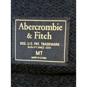 ABERCROMBIE & FITCH Navy Blue Zipper Sweater Dress Medium Tall Women's (0958) thumbnail 6