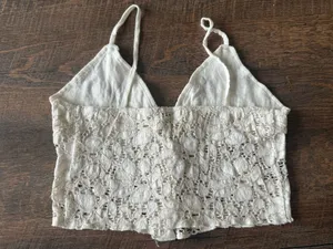 Urban Outfitters Crème Lace Bralette thumbnail 3