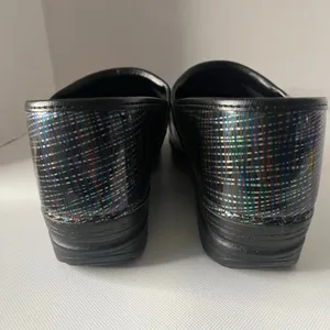 Dansko Professional Womens Clogs Shoes Sz 42 US 11 Black Plaid Comfort Nurse thumbnail 7