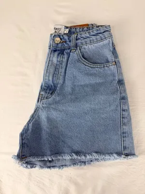Princess Polly Womens Light Wash Denim High-Waisted Frayed Hem Shorts Size 2 thumbnail 15