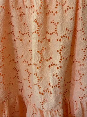 Altar'd State Peach Eyelet Mini Sundress thumbnail 5