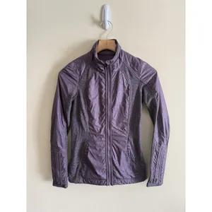 Lululemon Rebel Runner Zip Up Jacket size 2 Petal Camo Embossed‎ Purple Fog thumbnail 2