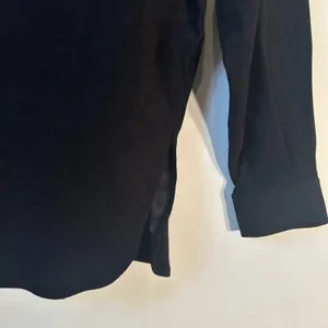Denim &‎ Co Black Faux Suede Band Collar Button Down Shirt Shacketn1X thumbnail 6