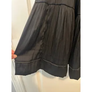 Anthropologie NWT Black Flutter Sleeve Square Neck Smocked Mini Dress Size‎ M thumbnail 8