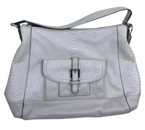 COACH Large White Leather Tote Bag thumbnail 1