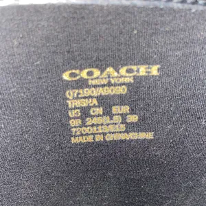 Coach Trisha Tall Rubber Rain Boots With Gold Buttons & Leather Size 9M thumbnail 8