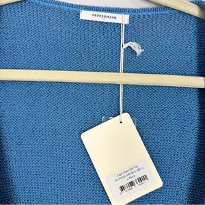 Peppermayo Capri Glow Knit Longline Vest Top Azure Blue Lrg NWT Festival Spring thumbnail 12