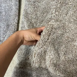 Zenana Brown Oversized Quarter Zip Sherpa Pullover Size L thumbnail 6