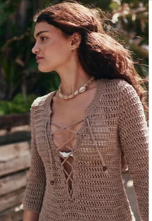 FREE PEOPLE Amalia Sweater Mini DRESS thumbnail 3
