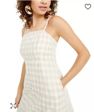 Crystal Doll Juniors Gingham Short Dress thumbnail 1