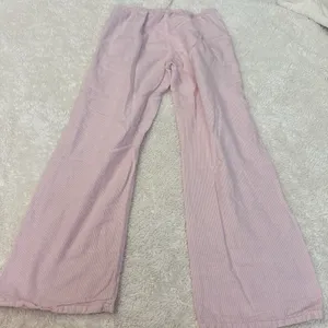 Brandy Melville John Galt Womens Striped Pink Anastasia Pants Linen Costal Preppy College Tomato thumbnail 3