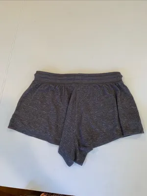 Aeropostale Women’s Medium Dark Taupe Soft Knit Drawstring Lounge Short Shorts thumbnail 4