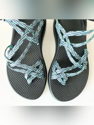 Chaco Dagger strappy water hiking sandals black teal women’s 8 thumbnail 7