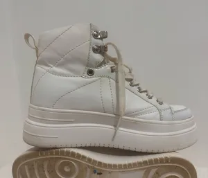 White Platform High Top Sneakers Women's Size 5 / US 5 (EU 35) Chunky Goth Punk Boots thumbnail 1