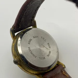 Elegant Collezio Ladies Quartz Watch - Gold Dial & Brown Leather Strap thumbnail 5