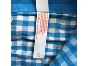 Colsie NWT Women's Blue Gingham Corset Size L thumbnail 6