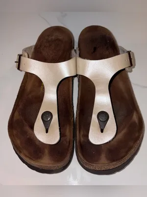 Birkenstock Gizeh Pearl White Size 38 thumbnail 3