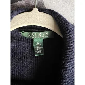 Lauren Ralph Lauren Women's Open Front Cardigan - Size M - Navy Blue thumbnail 3