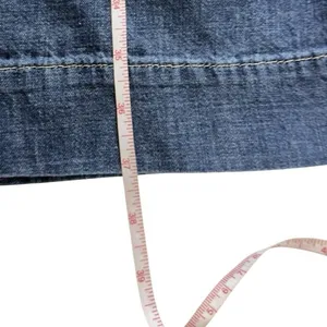 Tommy Hilfiger Denim Pants Women M Blue High Rise Wide Leg Pleated Cropped Jeans thumbnail 8