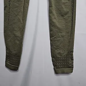 Gymshark olive green detailed seamless pull on stretchy workout leggings sz Med thumbnail 5