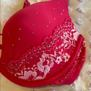 Victoria's Secret swarovski rhinestone pushup bra thumbnail 2