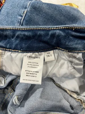 Lovervet By Vervet Mid Rise Full Length Straight Leg Jeans Size 28/7 Stretch thumbnail 13