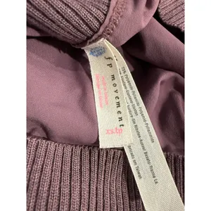 FP Movement Long Sleeve Top Ribbed‎ Neckline XS Athleisure Mauve Purple thumbnail 4