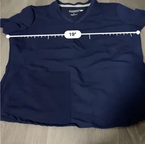 Fabletics Method 2-Pocket Scrub Top in Navy Blue Size S thumbnail 12