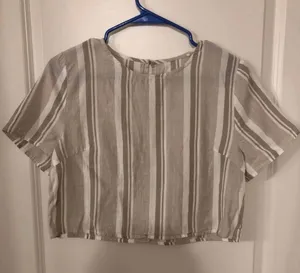 Two Piece Matching Skort & Top Set Gray Size L thumbnail 1