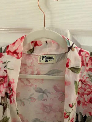 Show Me Your Mumu Pink Brie Garden of Blooms Floral Robe Small thumbnail 6
