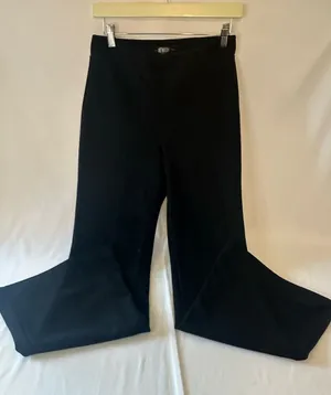 Rewash Black Flare Leg Trousers thumbnail 1