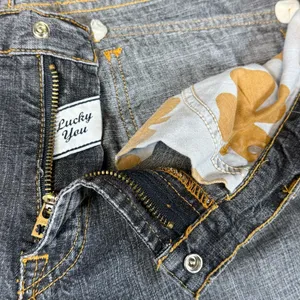Lucky Brand Dungarees Red Tag #49 Vintage Button Fly Jeans Faded Retro 33 thumbnail 6