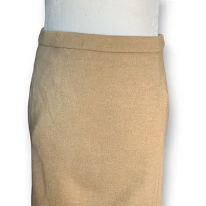 Vintage Bleyle for Hooper Tan Camel Wool Tailored‎ Neutral Midi Skirt thumbnail 3