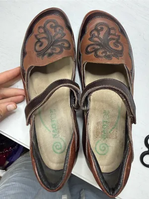 Naot Motu Mary Jane Flats Brown Leather Slip On Comfort Fit Boho Casual Sz 7 thumbnail 4