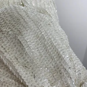 Retrofête Gabrielle Robe Sequins Wrap Mini Dress in Moonglow White Womens XS thumbnail 12