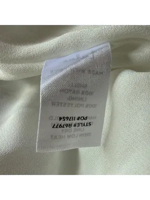 NWT Lulus Harbor Point Wrap Dress Womens Medium White Bridal Shower Bachelorette thumbnail 6