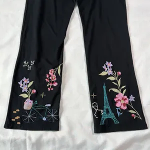 NWT‎ Johnny Was M Embroidered Paris France Leggings Art To Wear Boho Fairycore thumbnail 10