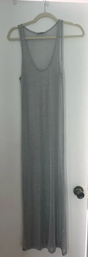 ZARA Silver Dress thumbnail 1